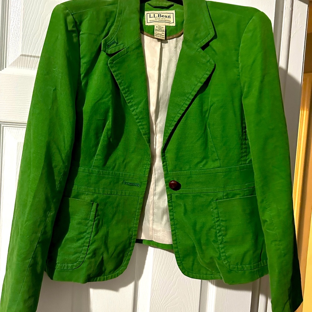 L.L Bean Green Blazer